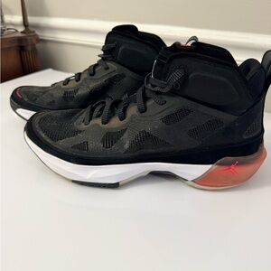 Nike Jordan Black and Red Athletic Shoes